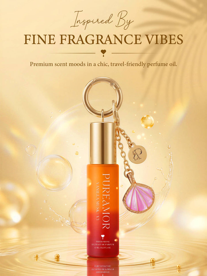 Vanilla Musk | Roll-on Pheromone Keychain Perfume Oil - 6ml