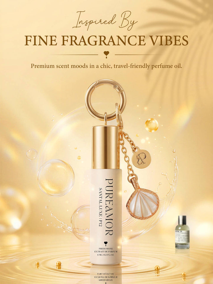 Summer New Product (Shipment on 7/10/26) Santal Luxe | P12 Pheromone Perfume | 06 ML Keychain Roll on Perfume