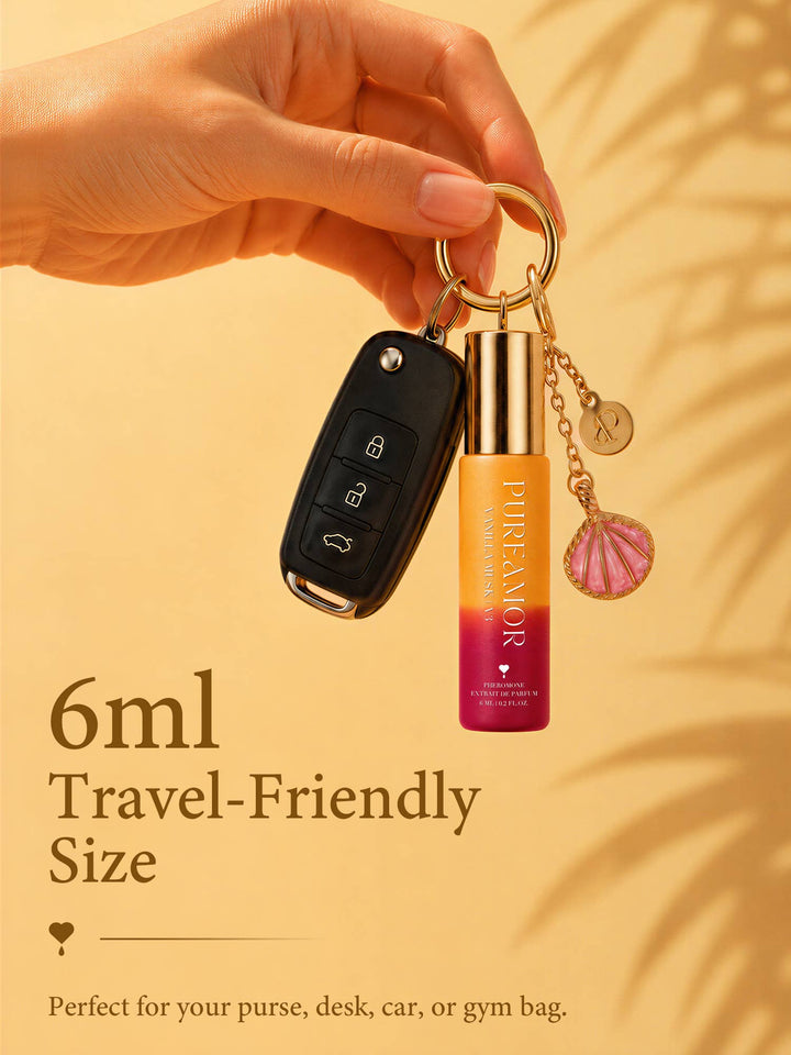 Vanilla Musk | Roll-on Pheromone Keychain Perfume Oil - 6ml