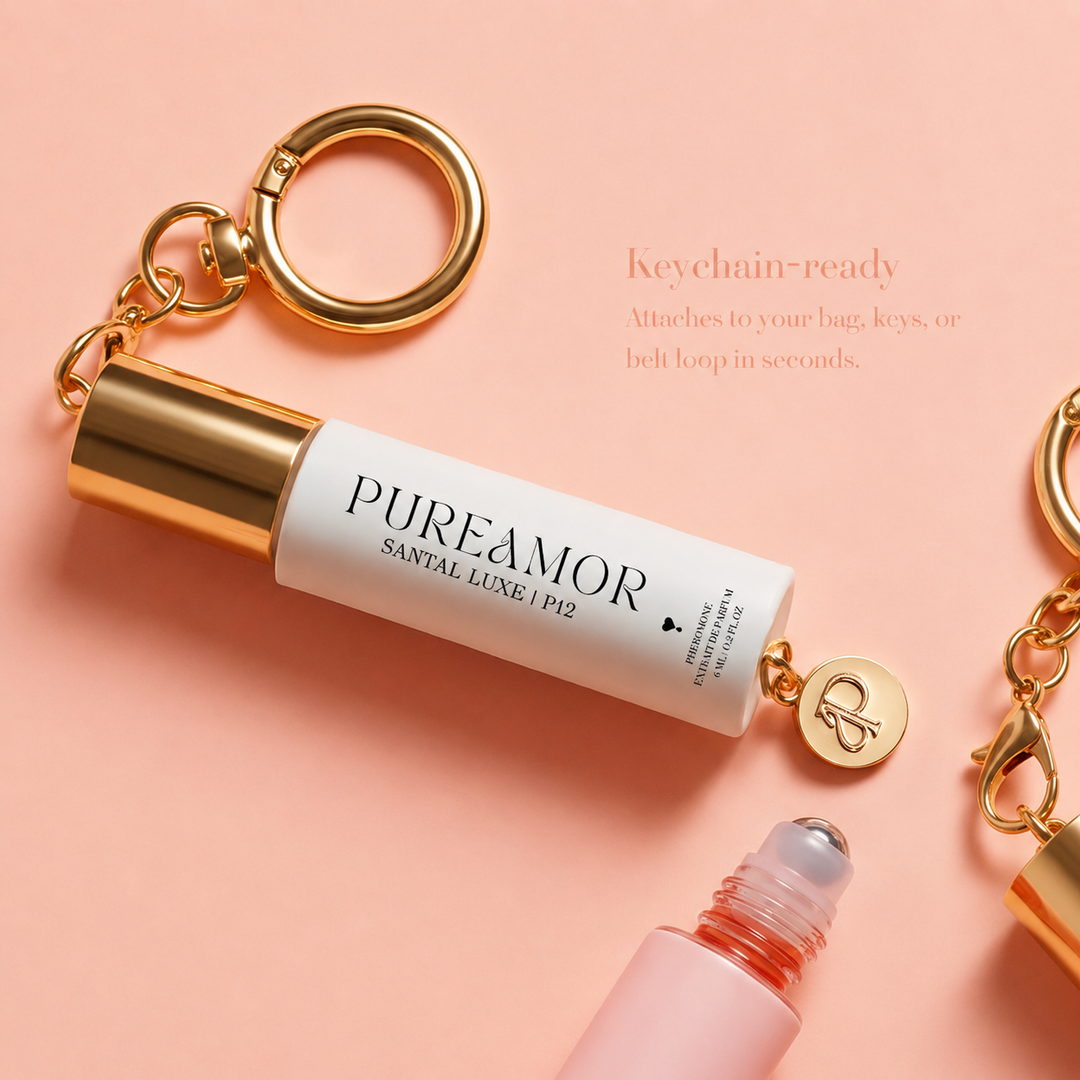 Santal Luxe | P12 Pheromone Perfume | 06 ML Keychain Roll on Perfume
