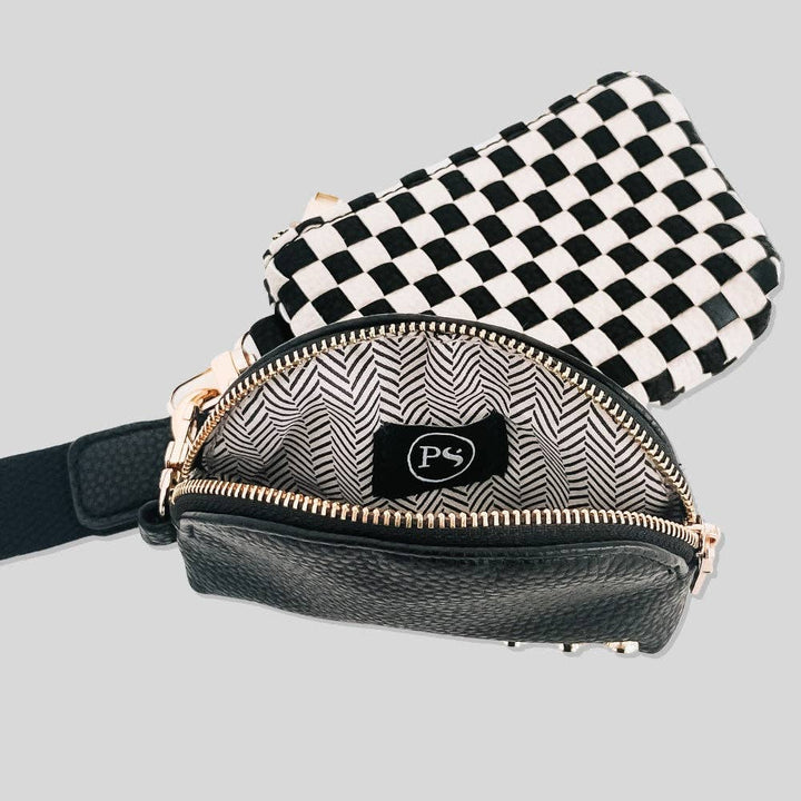 Wonderlust Woven Dual Pouch Wristlet Wholesale - NEW COLOR!