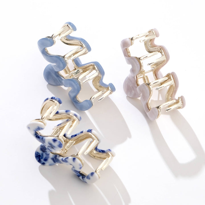 Willow Mini Coastal Metal Squiggle Claw Clip - Mini