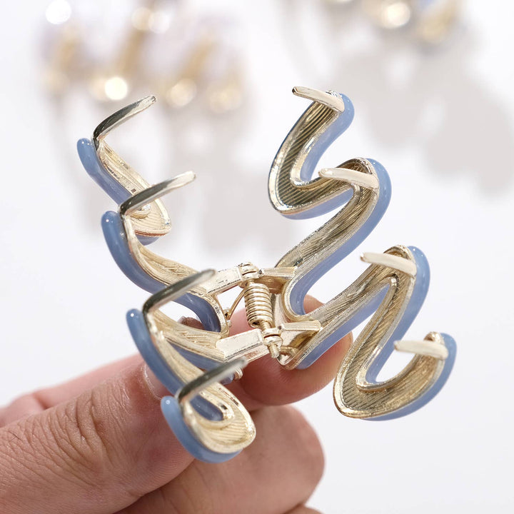 Willow Mini Coastal Metal Squiggle Claw Clip - Mini