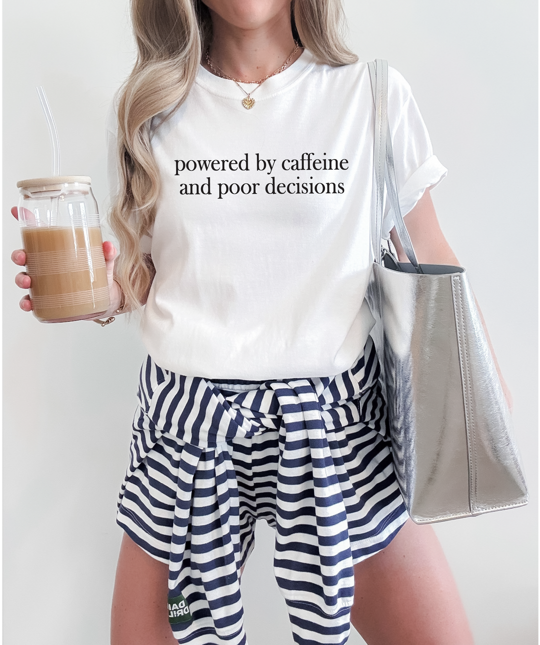 Powered by Caffeine & Poor Decisions Graphic Tee