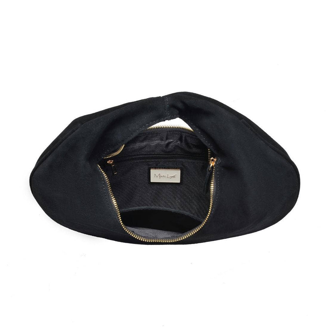 Farrah Genuine Suede Leather Hobo