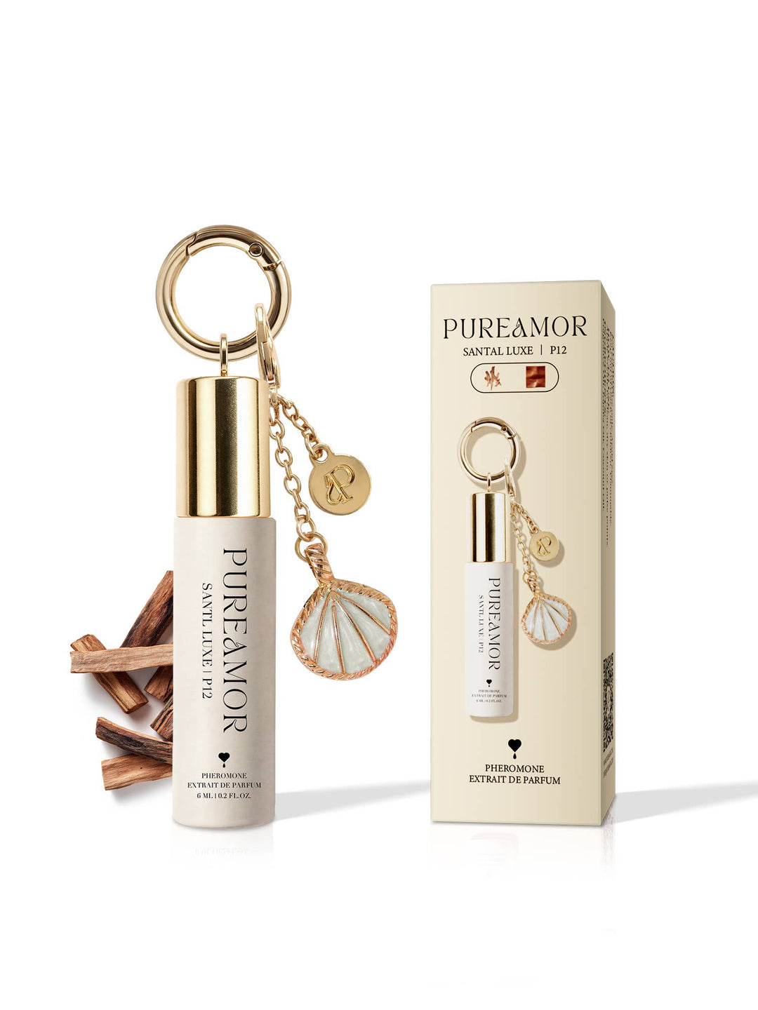Summer New Product (Shipment on 7/10/26) Santal Luxe | P12 Pheromone Perfume | 06 ML Keychain Roll on Perfume