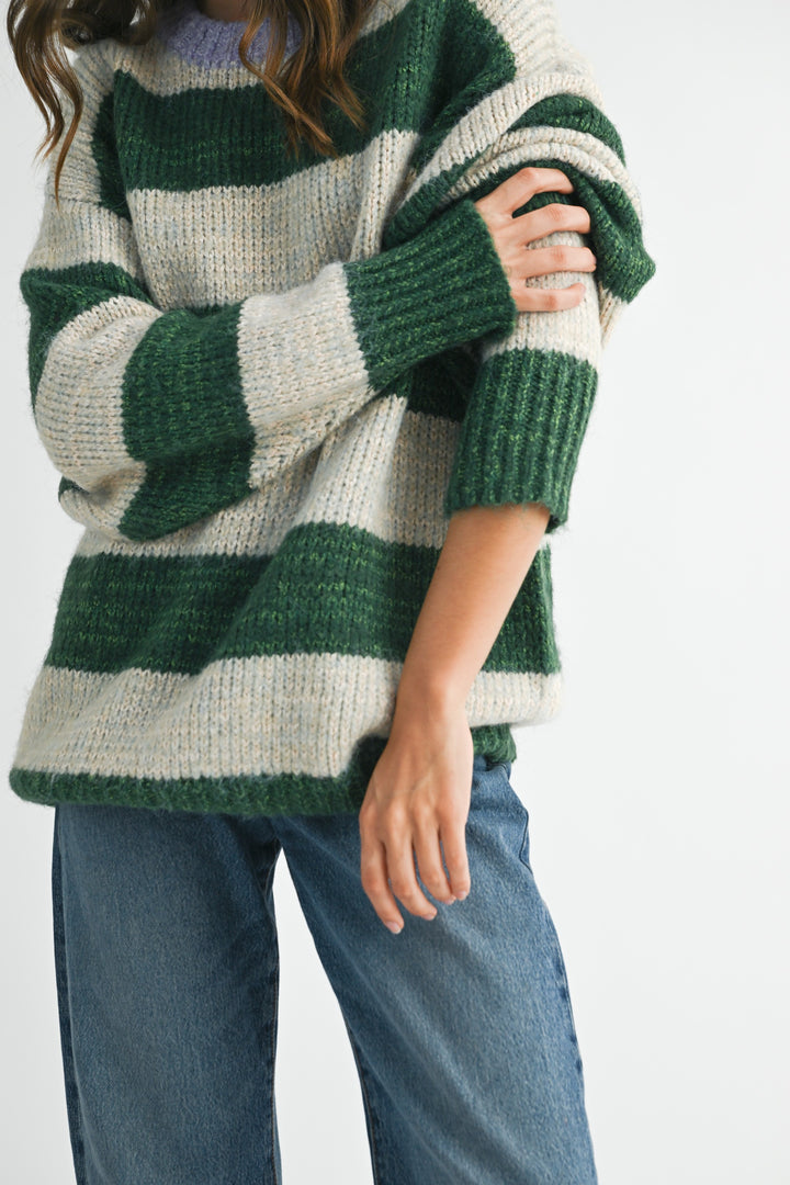 Oversized Striped Sweater