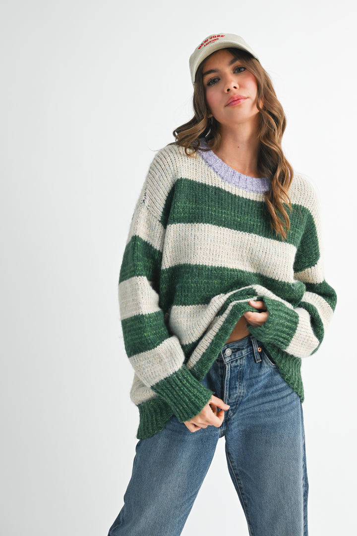 Oversized Striped Sweater