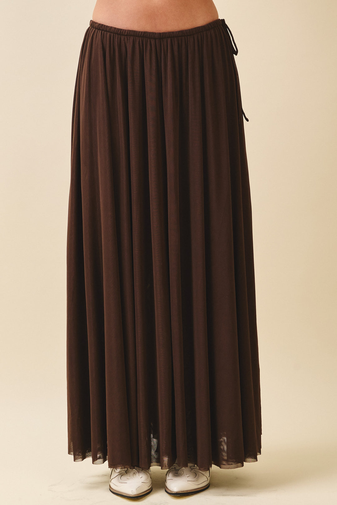 Flowy Mesh Maxi Skirt