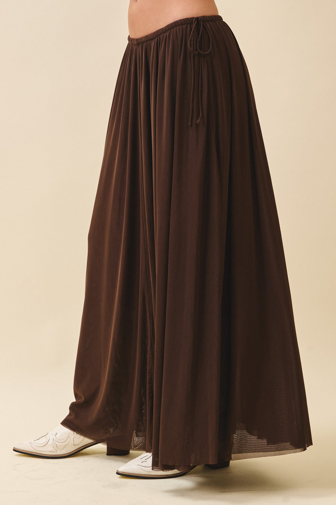 Flowy Mesh Maxi Skirt