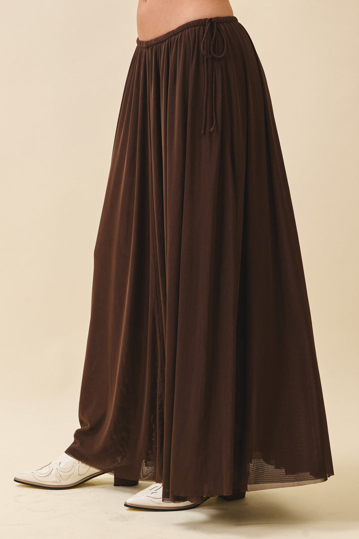 Flowy Mesh Maxi Skirt