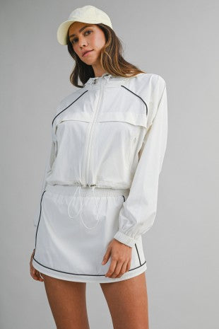 Windbreaker Jacket And Skort Set