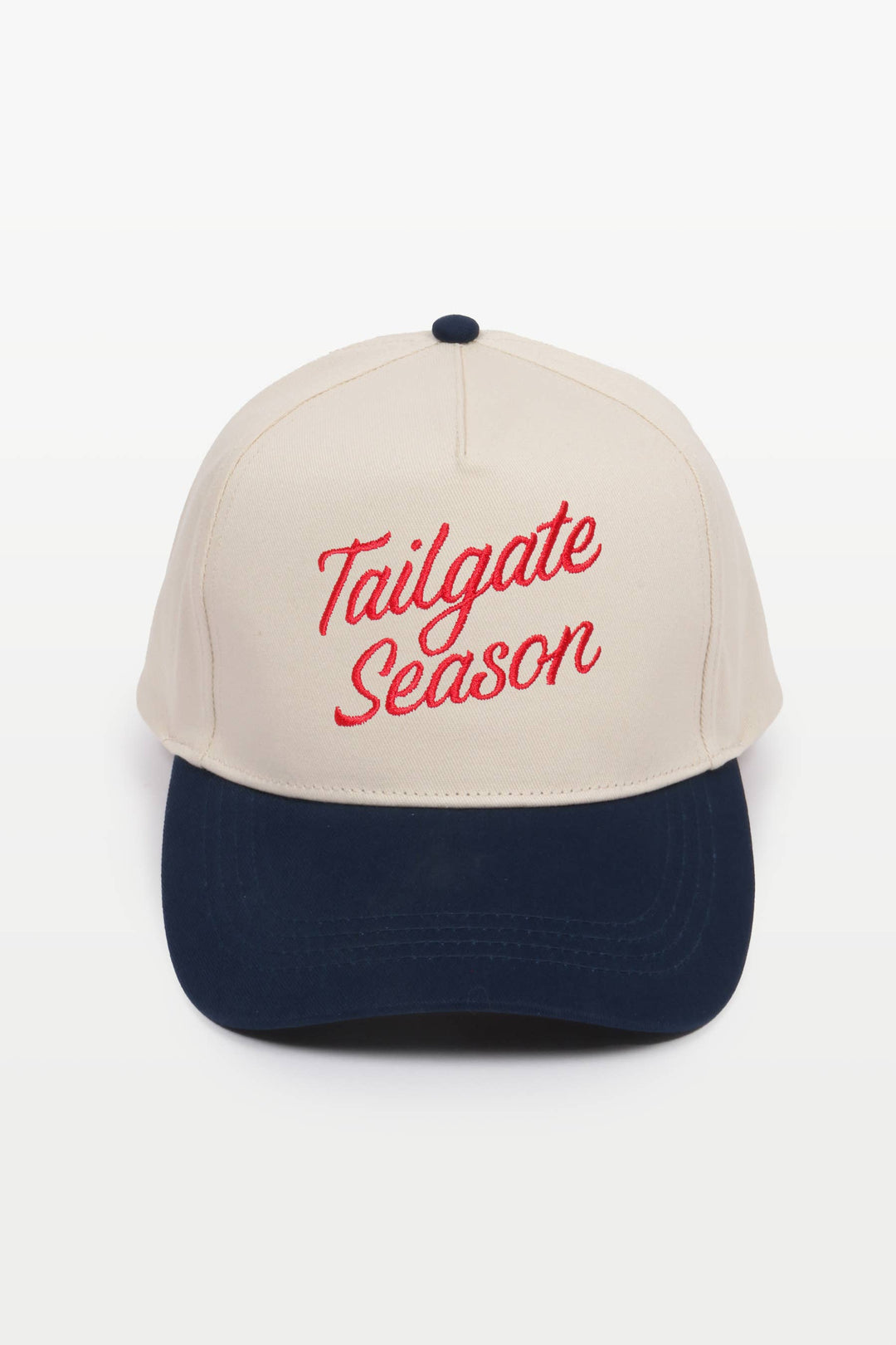 GAME DAY TAILGATE SEASON Two Tone Baseball Caps