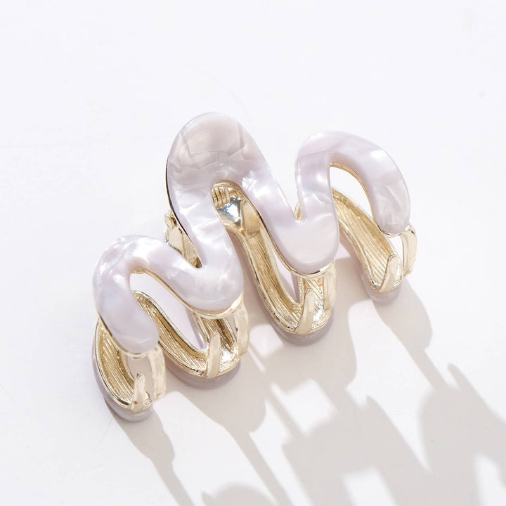 Willow Mini Coastal Metal Squiggle Claw Clip - Mini