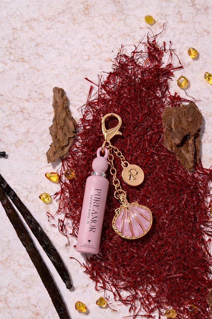 Saffron Rouge Pheromone Perfume Oil Keychain - 2ml Mini