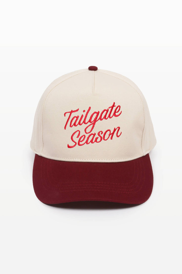 GAME DAY TAILGATE SEASON Two Tone Baseball Caps