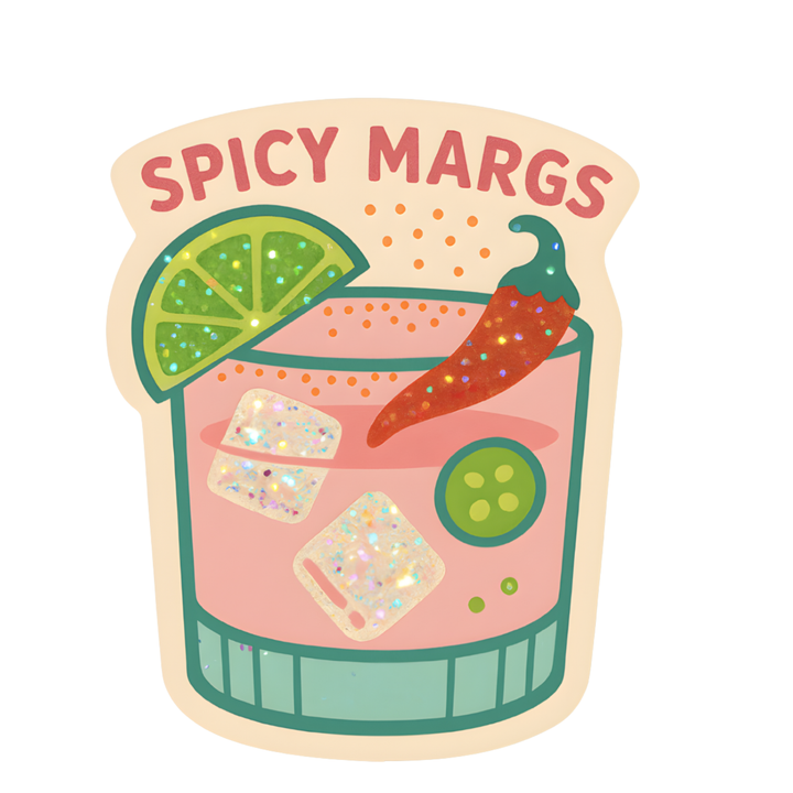 Spicy Margs Sticker – Cute Margarita Sticker