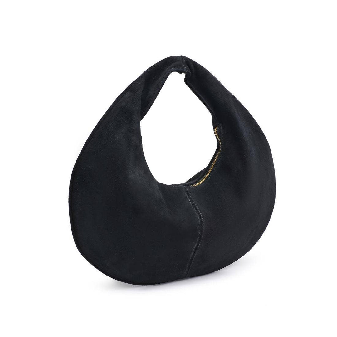Farrah Genuine Suede Leather Hobo