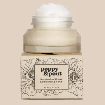 Poppy & Pout Exfoliating Lip Scrub | 100% Natural Lip Prep Treatment