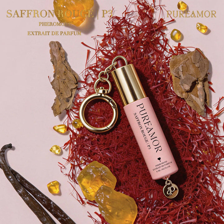 Saffron Rouge | P3 Pheromone Perfume | 06 ML Keychain Roll on Perfume