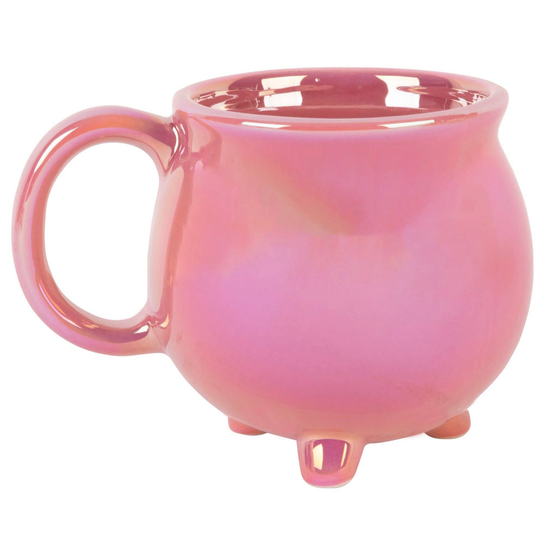 20oz Light Pinkluster Iridescent Cauldron Footed Mug