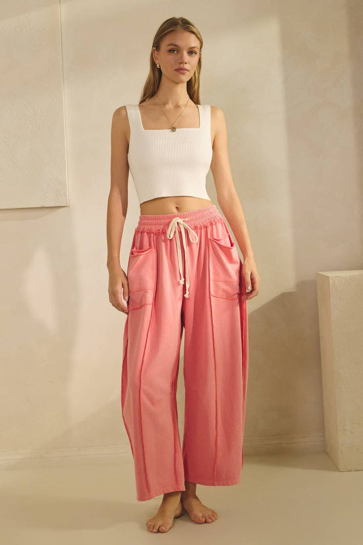 Washed French Terry Pants