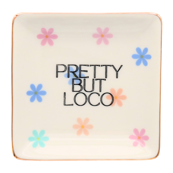 Square Trinket Tray Pretty But Loco