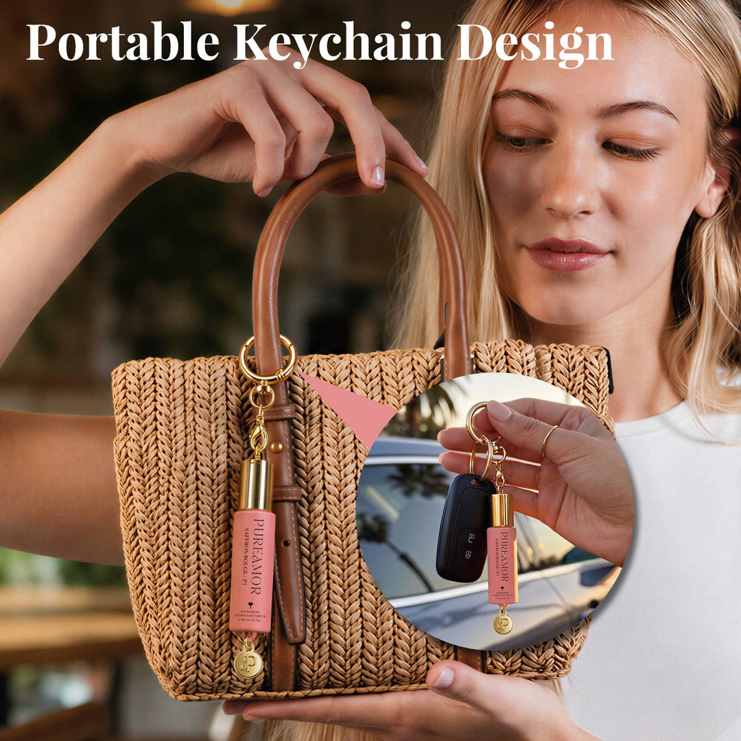 Saffron Rouge | P3 Pheromone Perfume | 06 ML Keychain Roll on Perfume