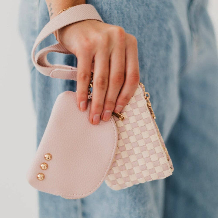 Wonderlust Woven Dual Pouch Wristlet Wholesale - NEW COLOR!