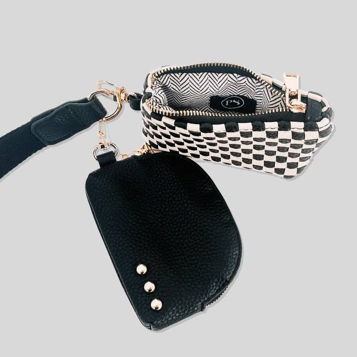 Wonderlust Woven Dual Pouch Wristlet Wholesale - NEW COLOR!