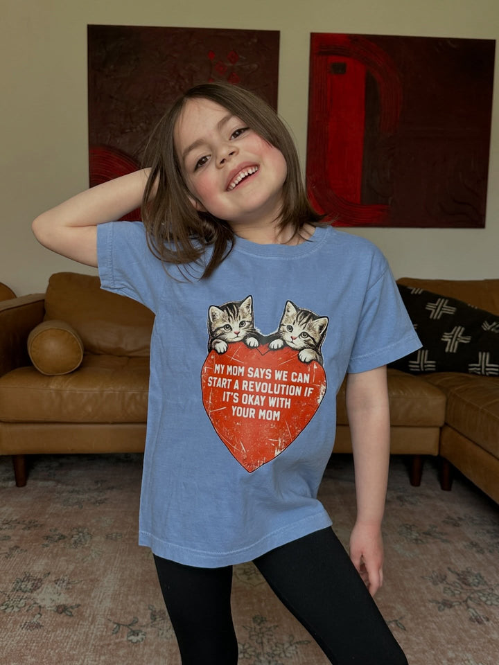 Revolution with Your Mom Kids Graphic Tee