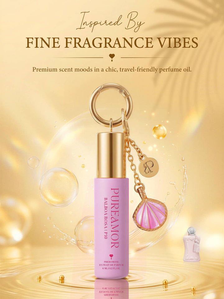 Summer New Product (Shipment on 7/10/26) Balboa Rosa | P10 Pheromone Perfume | 06 ML Keychain Roll on Perfume