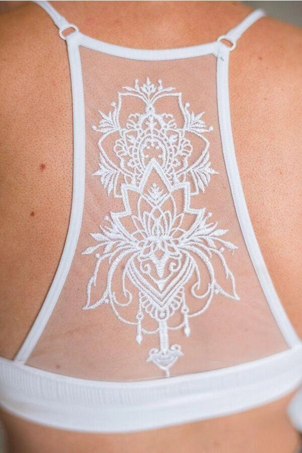 Tattoo Bralette – White
