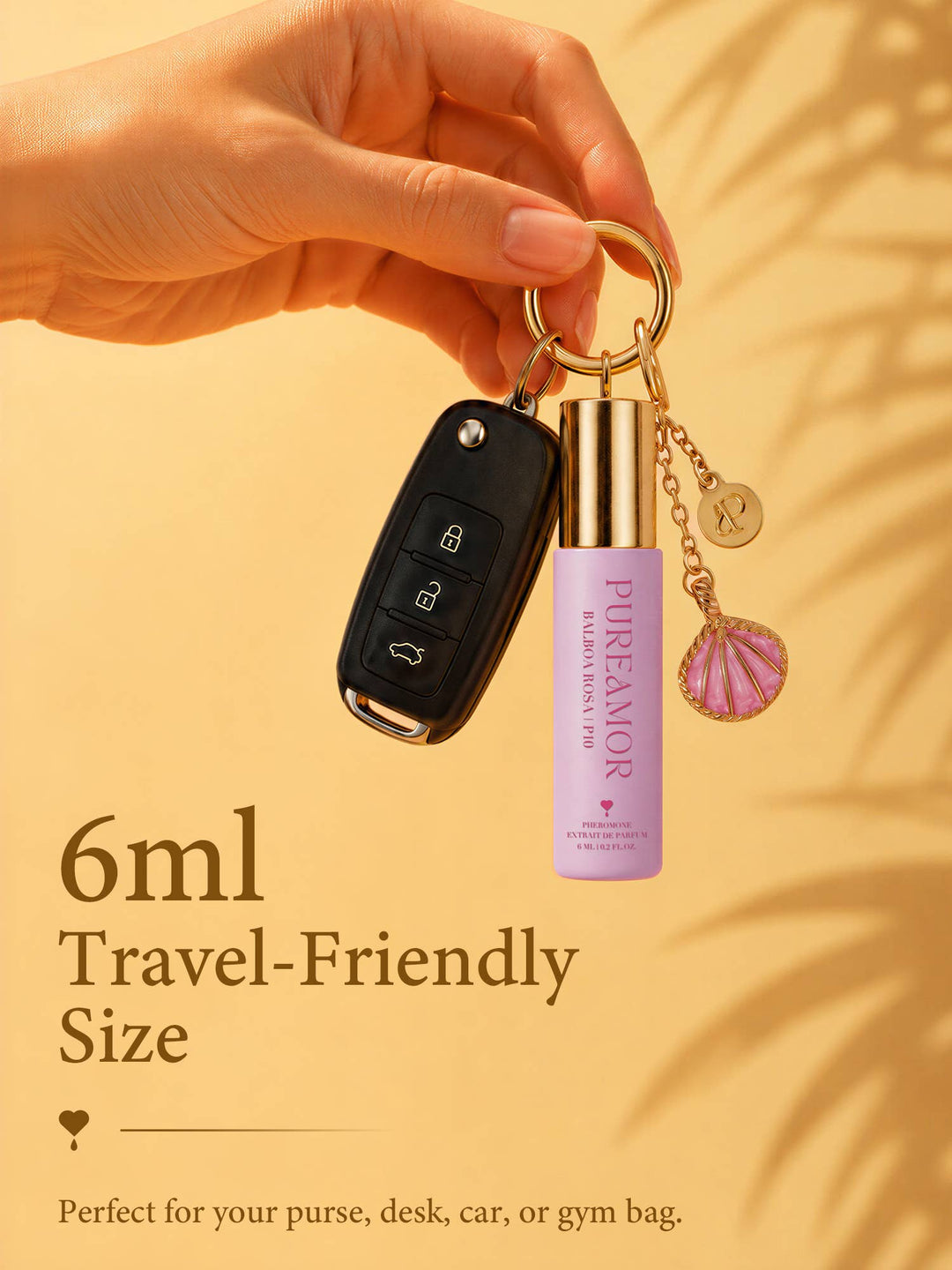Summer New Product (Shipment on 7/10/26) Balboa Rosa | P10 Pheromone Perfume | 06 ML Keychain Roll on Perfume