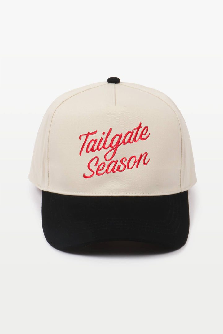 GAME DAY TAILGATE SEASON Two Tone Baseball Caps