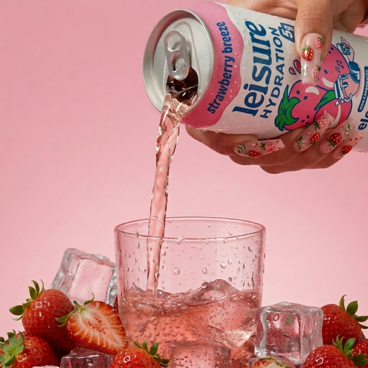 Leisure Hydration Electrolyte Strawberry Breeze (16 x 12oz)