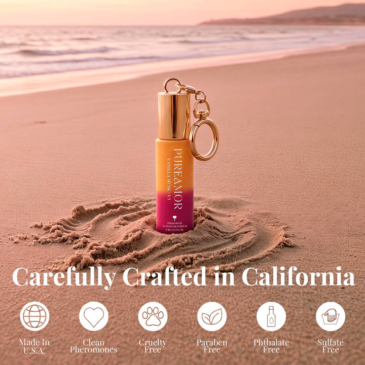Summer New Product (Shipment on 7/10/26) Vanilla Musk | V3 Pheromone Perfume | 06 ML Keychain Roll on Perfume