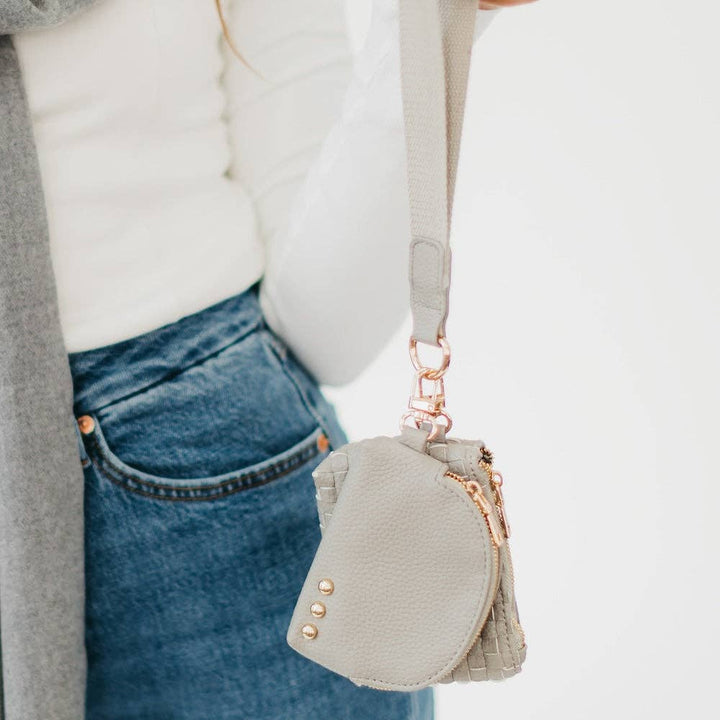 Wonderlust Woven Dual Pouch Wristlet Wholesale - NEW COLOR!