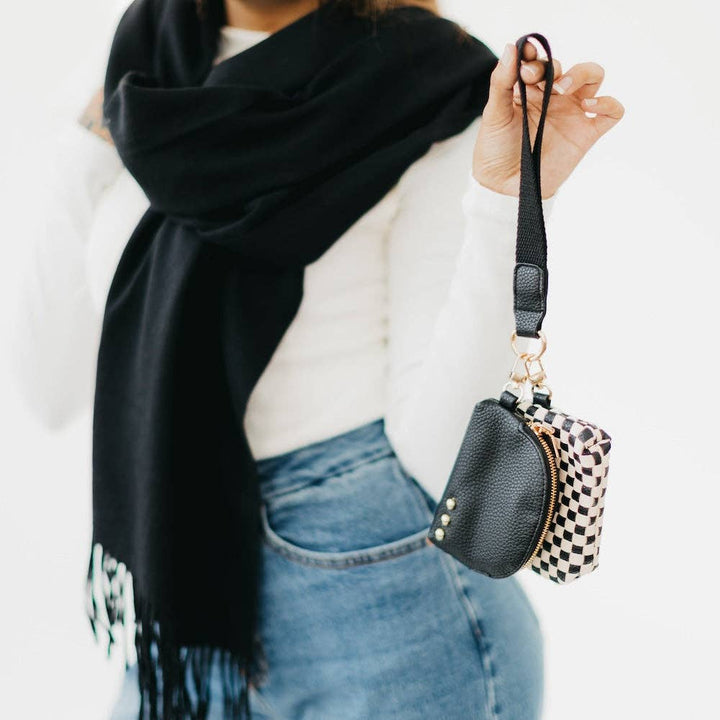Wonderlust Woven Dual Pouch Wristlet Wholesale - NEW COLOR!