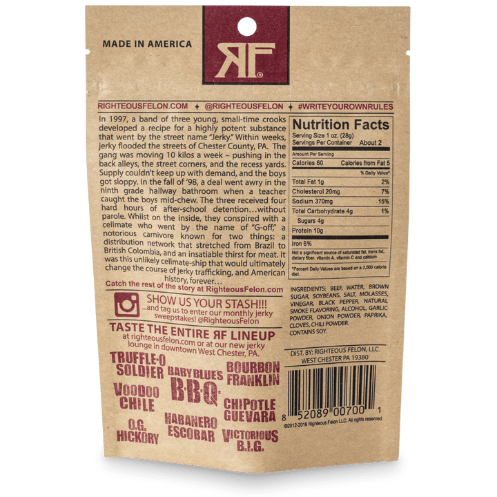 OG Hickory Beef Jerky 2oz
