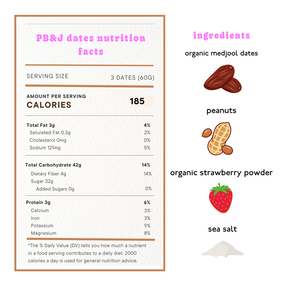 PB&J Dates | Snack Packs (10 pack)