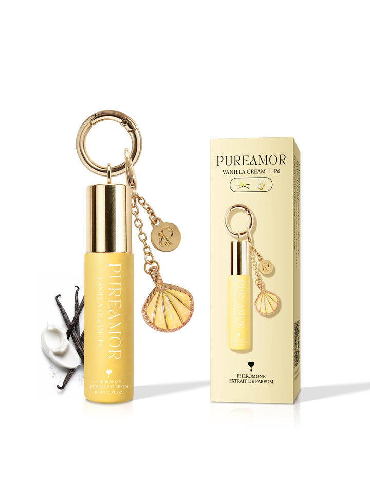 Summer New Product (Shipment on 7/10/26) Vanilla Cream | P6 Pheromone Perfume | 06 ML Keychain Roll on Perfume