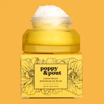 Poppy & Pout Exfoliating Lip Scrub | 100% Natural Lip Prep Treatment