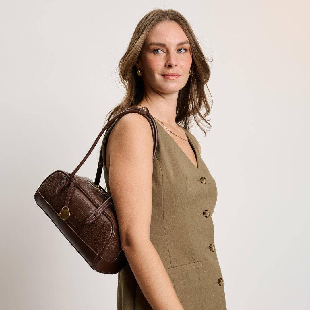 Paloma - Croco Shoulder Bag