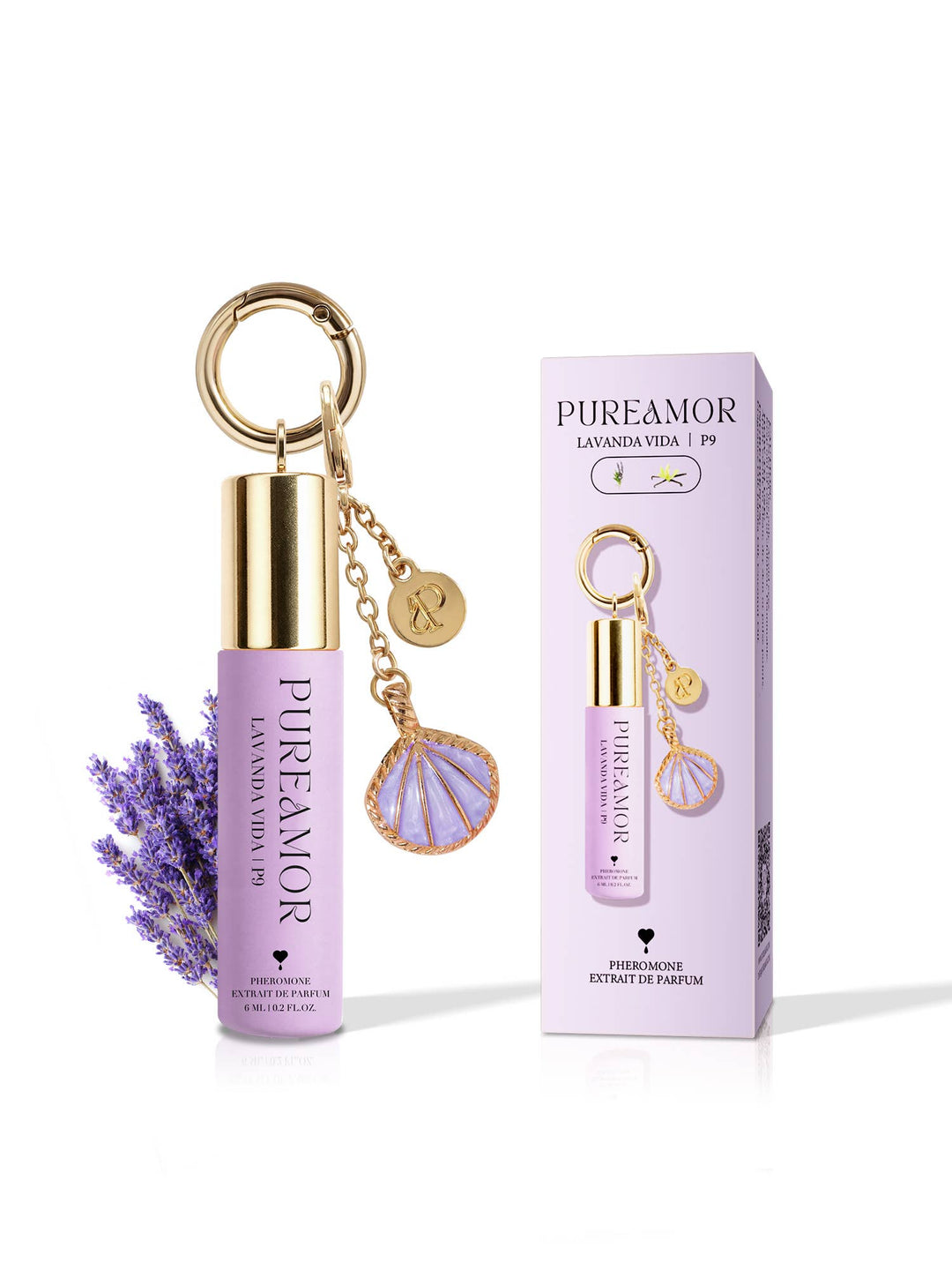 Summer New Product (Shipment on 7/10/26) Lavanda Vida | P9 Pheromone Perfume | 06 ML Keychain Roll on Perfume