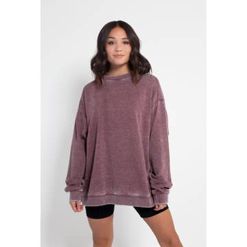 chicka-d Burnout Crewneck Pullover