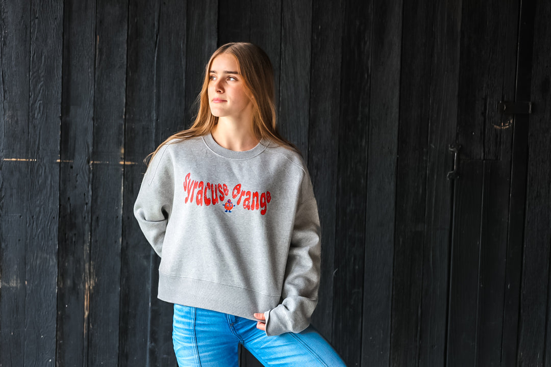 Groovy Mascot Cropped Crewneck