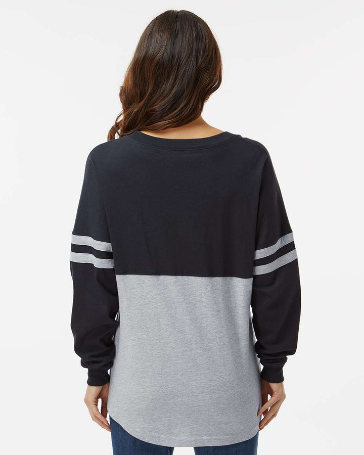 Women's Pom Pom Long Sleeve Jersey T-Shirt
