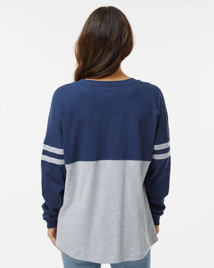 Women's Pom Pom Long Sleeve Jersey T-Shirt