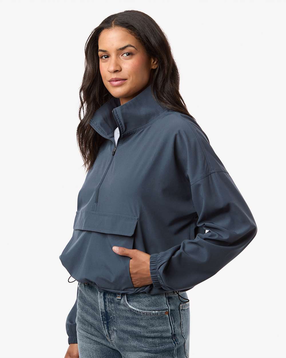 Boxercraft Women's Stretch Woven Quarter-Zip Pullover